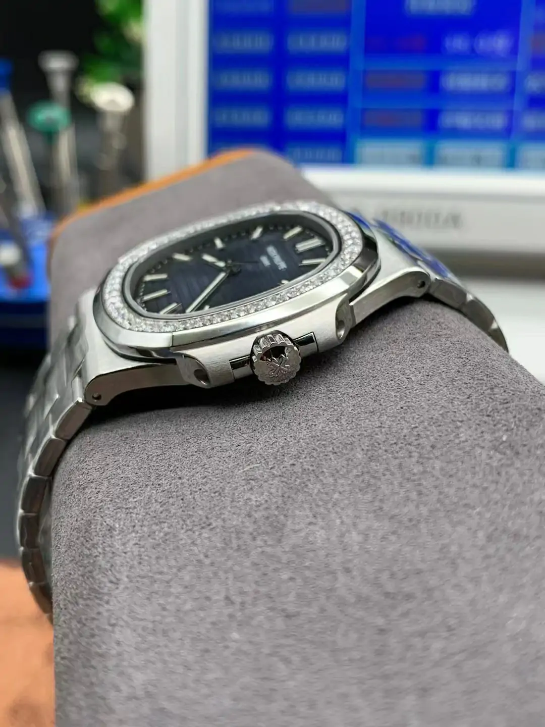 PPF钻圈鸚鵡螺Nautilus 5711 Blue Diamonds