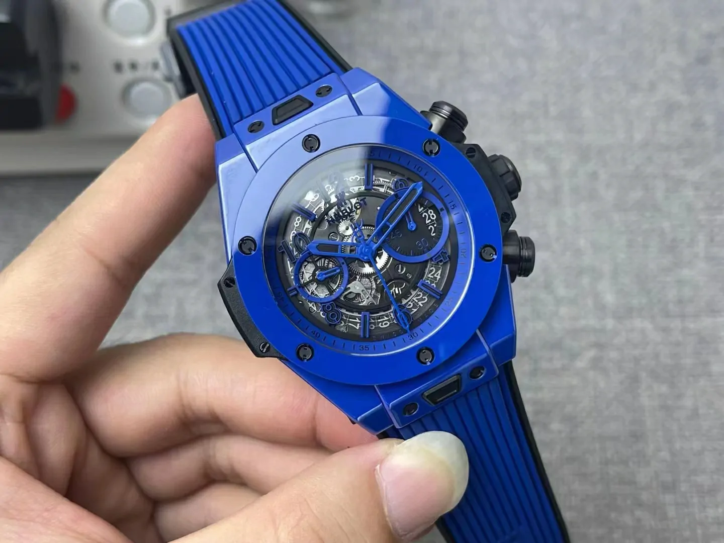 ZF宇舶大爆炸彩色陶瓷Hublot Big Bang Unico Blue Magic Ceramic