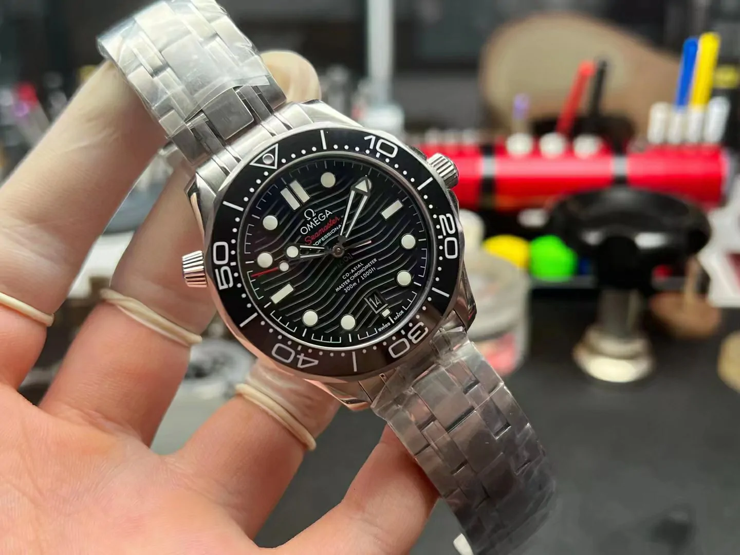 VS海馬Seamaster Diver 300M Black Ceramic Black Dial