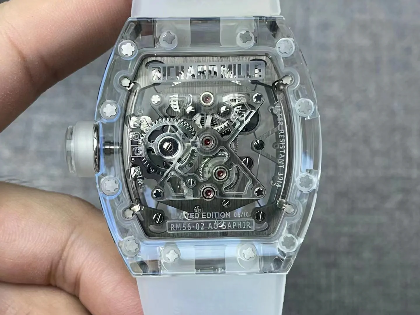 EURF理查雪玻璃RM056-02 Transparent Tourbillon 