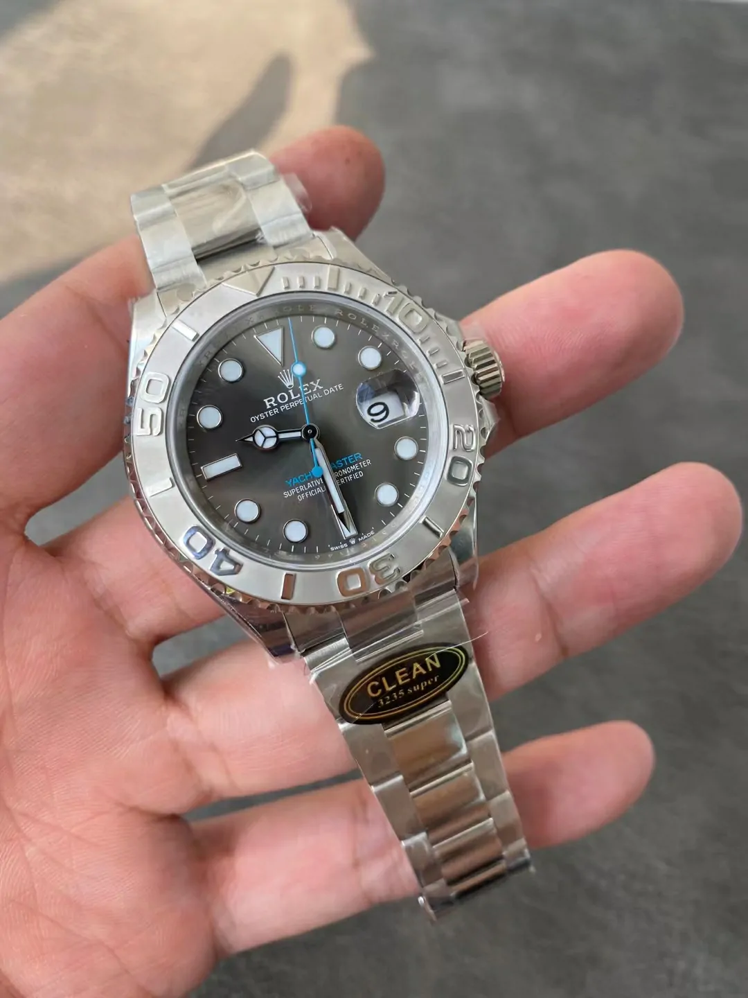 Clean/C廠新品灰遊艇Yacht-Master 126622 904L Gray