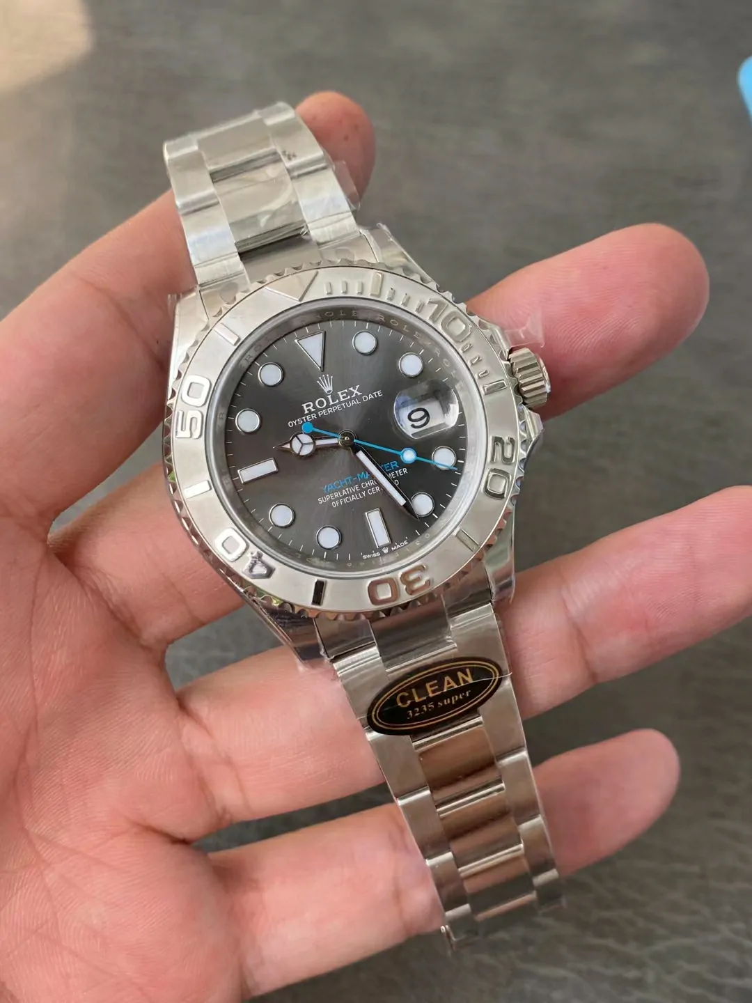 Clean/C廠新品灰遊艇Yacht-Master 126622 904L Gray