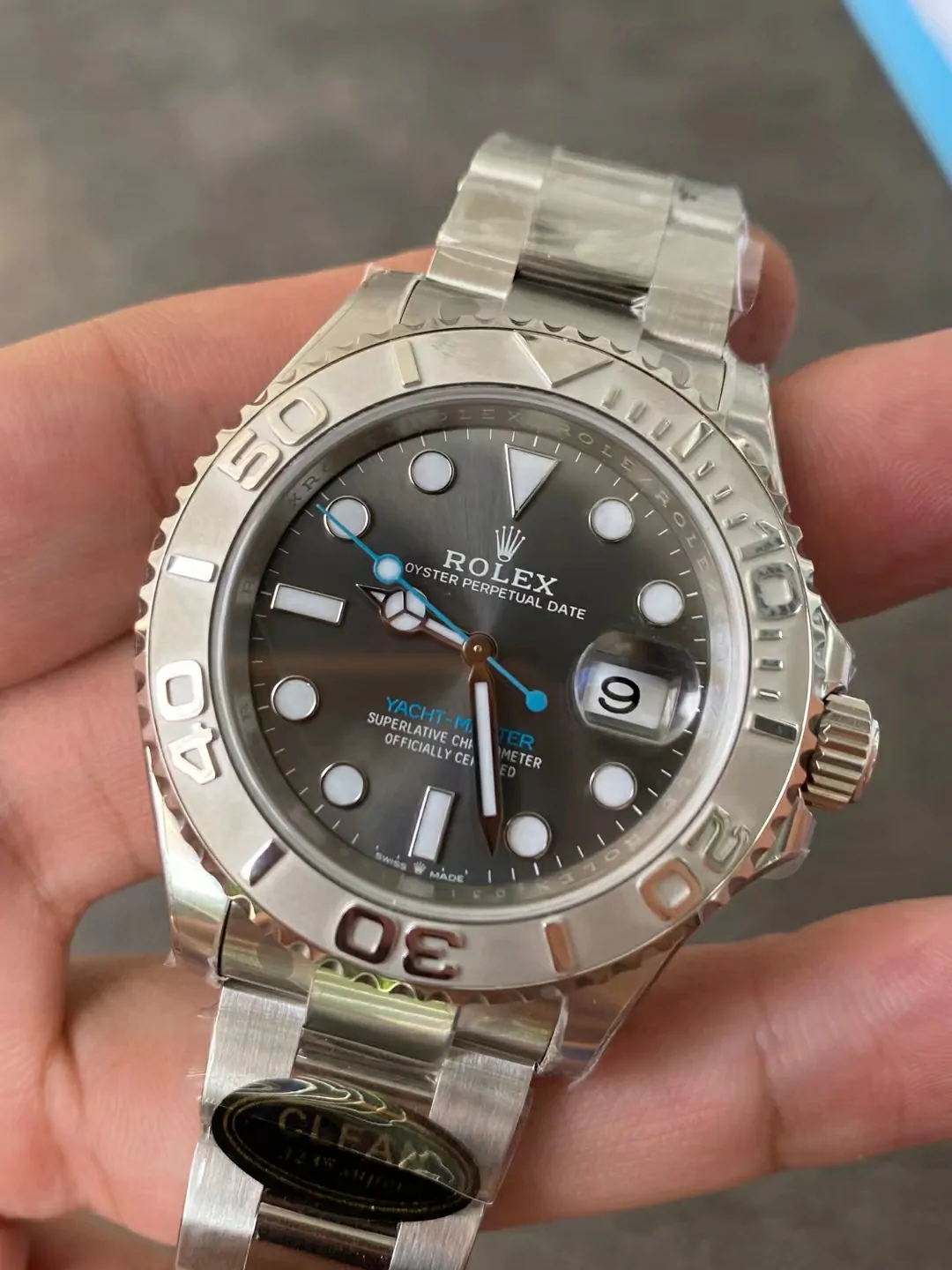 Clean/C廠新品灰遊艇Yacht-Master 126622 904L Gray