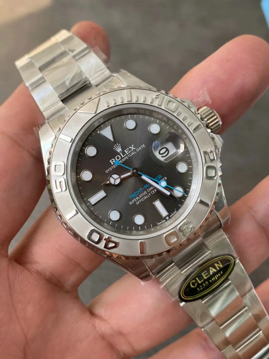 Clean/C廠新品灰遊艇Yacht-Master 126622 904L Gray