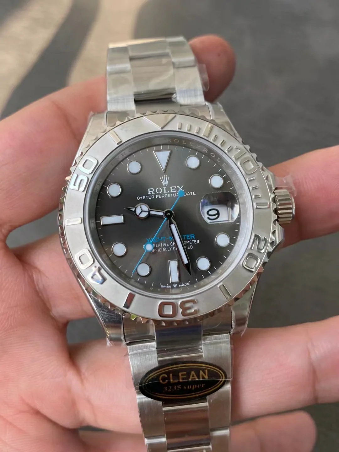 Clean/C廠新品灰遊艇Yacht-Master 126622 904L Gray