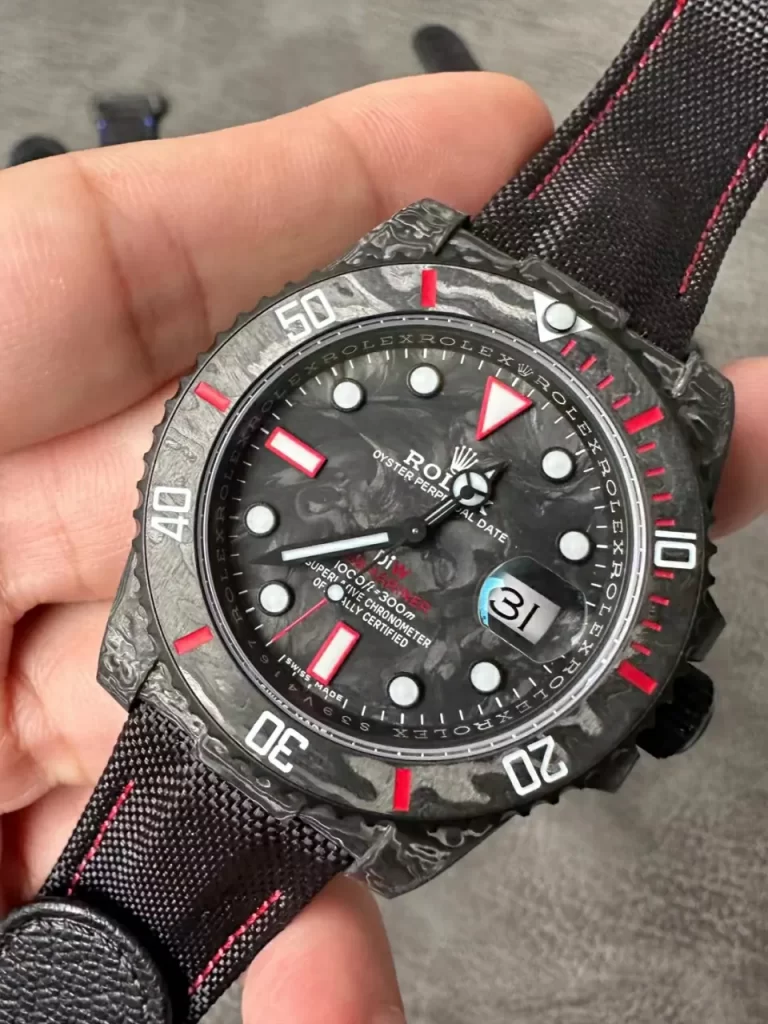 VS碳纤维Submariner DIW Carbon Red Element