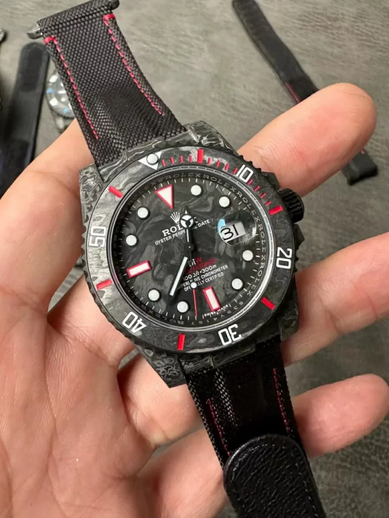 VS碳纤维Submariner DIW Carbon Red Element