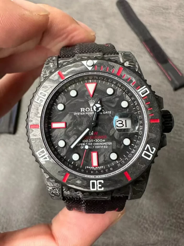 VS碳纤维Submariner DIW Carbon Red Element