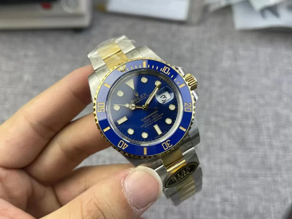 Clean間金藍水鬼Submariner 116613 LB Blue Ceramic 904L - watches club