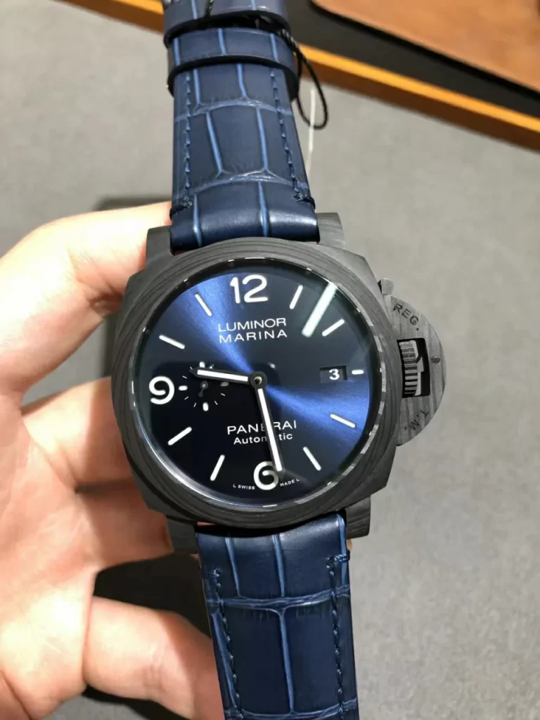 VSF沛纳海luminor PAM1664 Carbotech Blue Leather