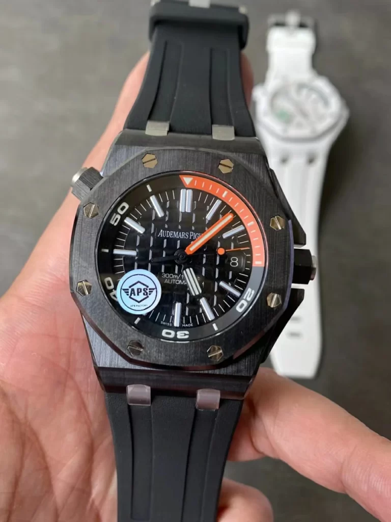 APSF黑陶瓷Royal Oak Offshore Diver 15707 Black Ceramic SA3120 Super Clone