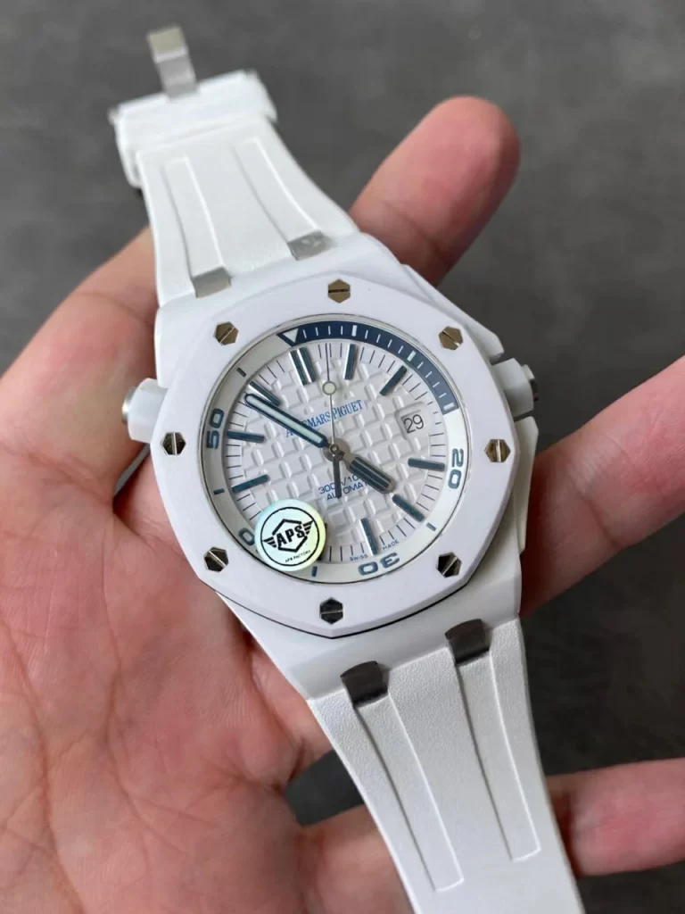 APSF白陶瓷Royal Oak Offshore Diver 15707 White Ceramic SA3120 Super Clone