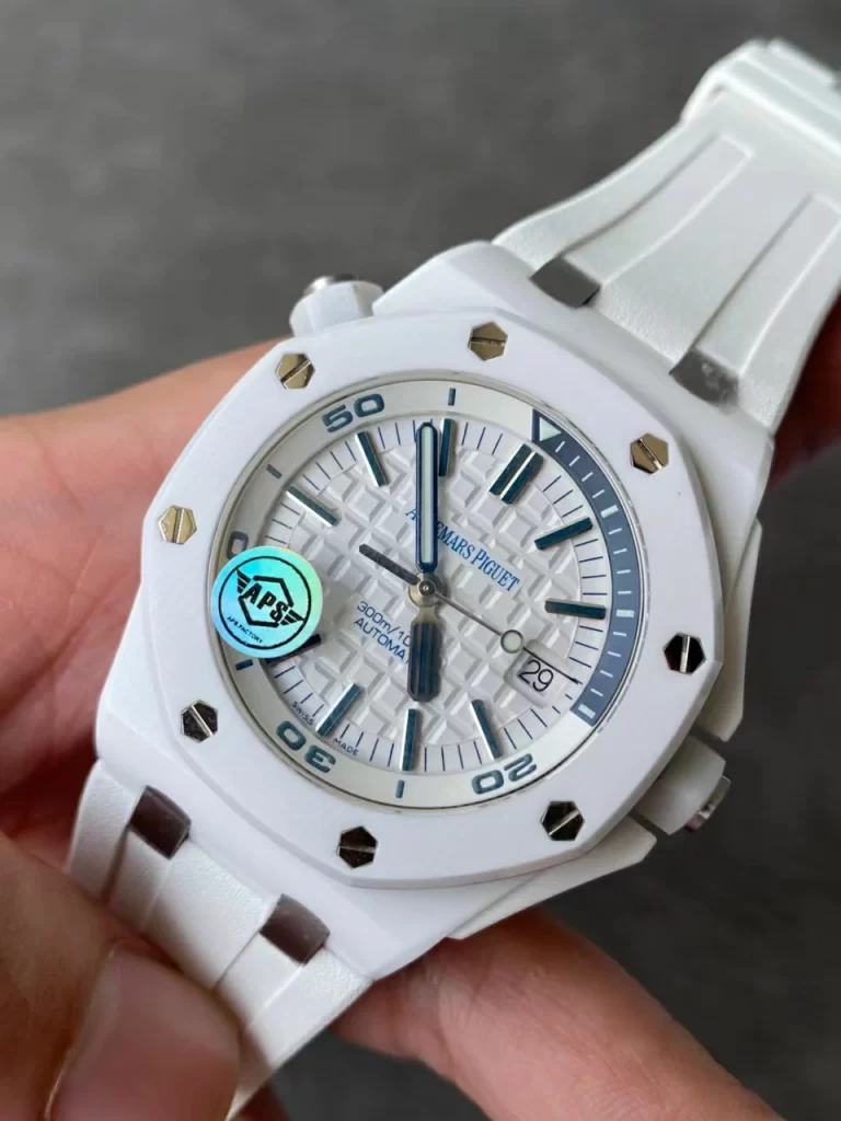 APSF白陶瓷Royal Oak Offshore Diver 15707 White Ceramic SA3120 Super Clone