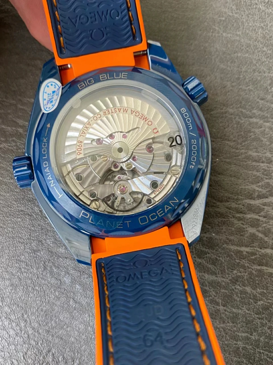 VSF碧海之蓝Planet Ocean 45.5mm Big Blue Real Ceramic Rubber Strap A8906 Super Clone