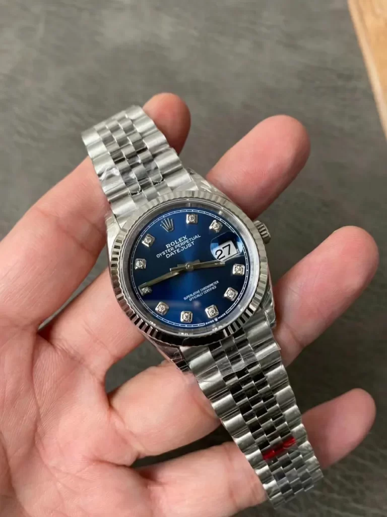 VSF 日志型36mm DateJust 116234 Blue Diamonds Dial Jubilee