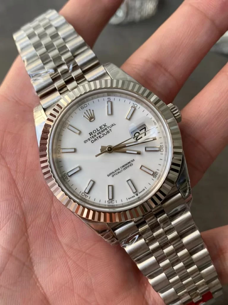 VSF陶瓷白日志41mm DateJust 126334 904L SS  White Dial Jubilee Bracelet