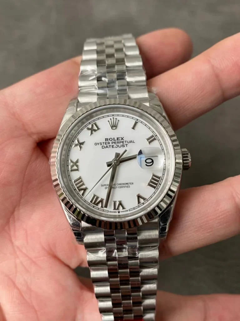 VSF罗马白36mm DateJust 36 SS 116234 904L Steel White Roman Dial Jubilee