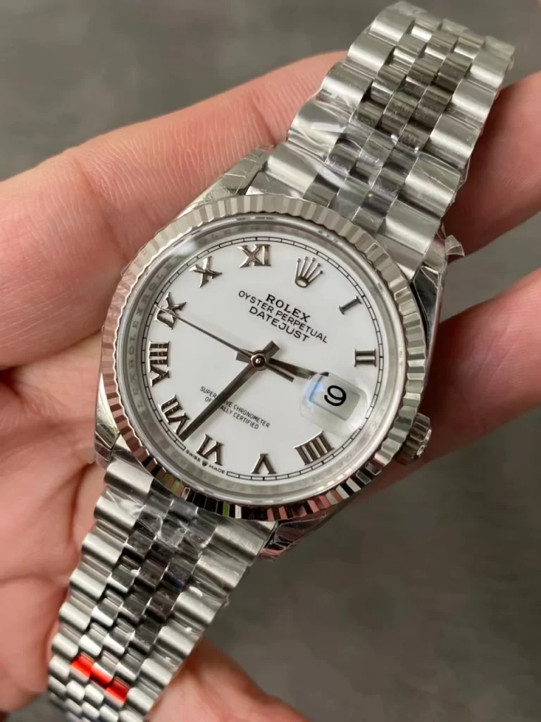 VSF罗马白36mm DateJust 36 SS 116234 904L Steel White Roman Dial Jubilee