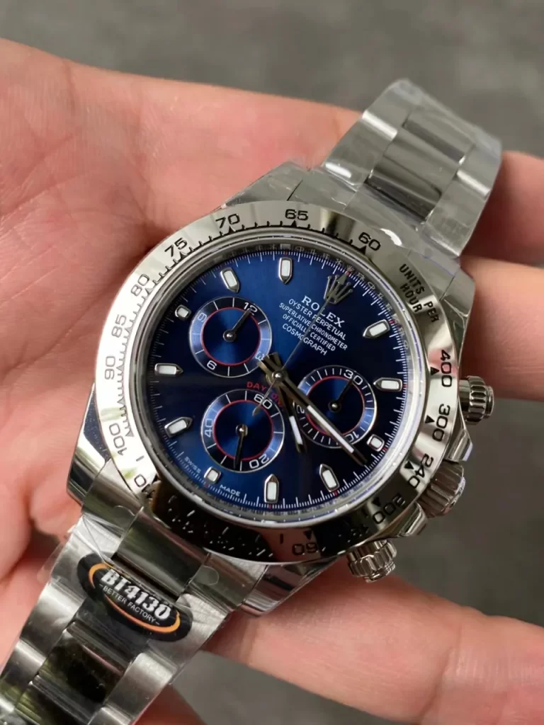 BTF迪通拿Daytona 116509 904L SS Case and Bracelet Blue Dial