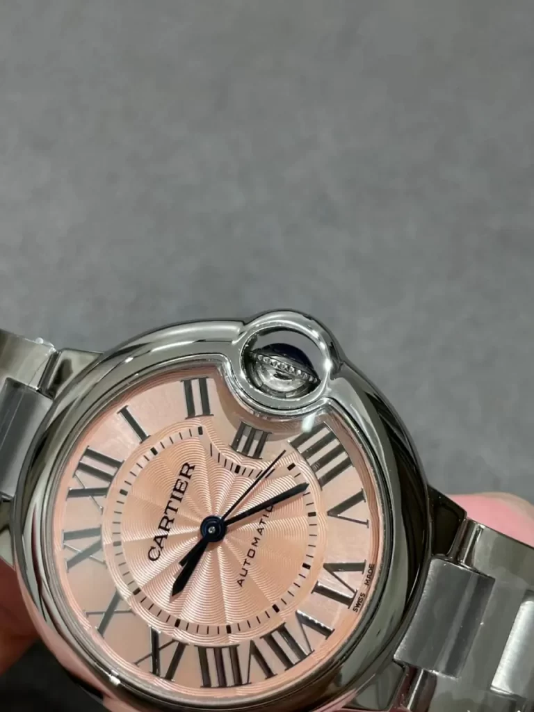 AF蓝气球粉盘Ballon Bleu 33mm Pink Dial SS Bracelet