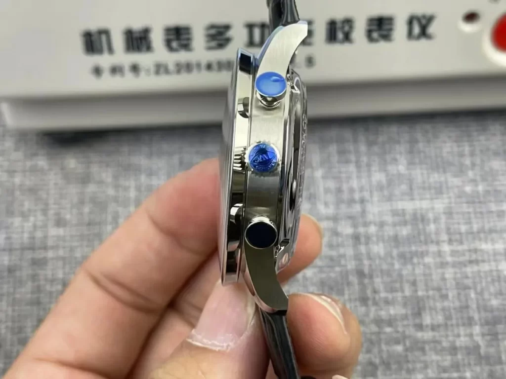 ZF葡萄牙计时Portuguese Chrono IW371606  Blue Dial Leather Strap