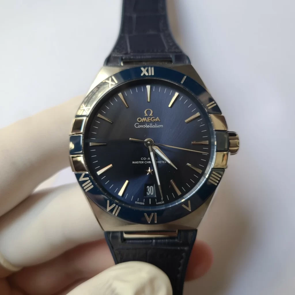 VSF/SBF欧米茄星座Constellation Blue Ceramic Blue Dial Gummy Strap A8900 Super Clone