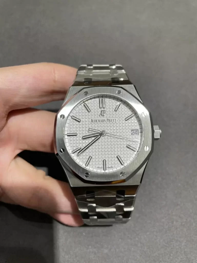 APSF一体机Royal Oak 41mm 15500 White Textured Dial Bracelet Super Clone