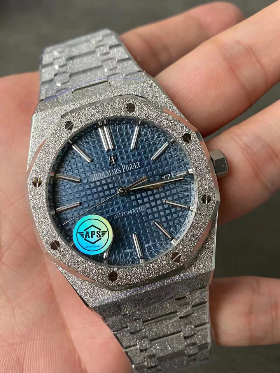 APSF霜金蓝 41mm Royal Oak 15410 Frosted Blue