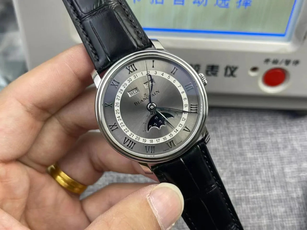 OMF宝珀Villeret 6654 SS Complicated Function  Grey Dial