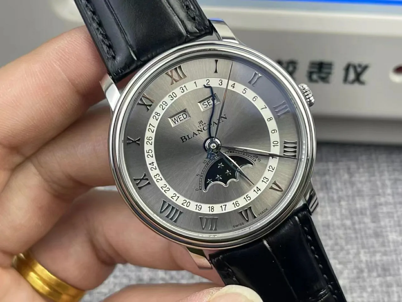 OMF宝珀Villeret 6654 SS Complicated Function  Grey Dial