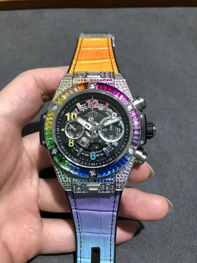 BBF彩虹大爆炸Big Bang Unico Rainbow King SS 45mm Rainbow Gummy Strap