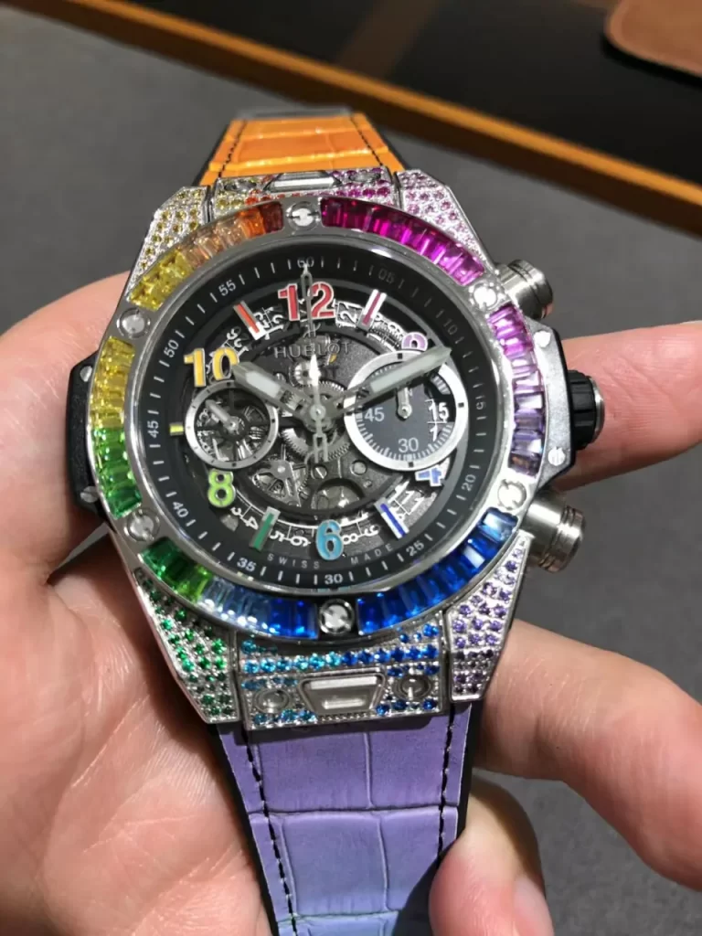 BBF彩虹大爆炸Big Bang Unico Rainbow King SS 45mm Rainbow Gummy Strap