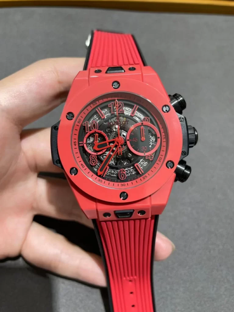 BBF大爆炸红陶瓷Big Bang Unico Red Magic Ceramic Skeleton Dial Rubber Strap