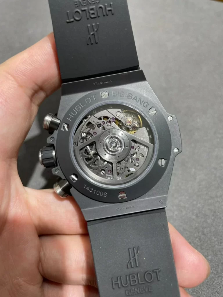 BBF大爆炸黑陶瓷Hublot Big Bang Unico Ceramic  Black Skeleton Dial Rubber Strap