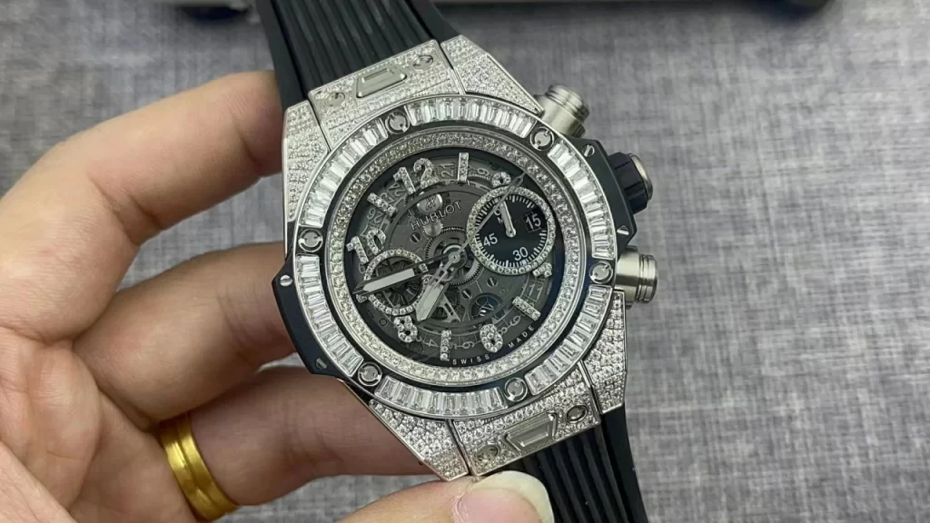 BBF恒宝大爆炸满钻 Big Bang Unico Titanium Full Diamonds Skeleton Dial Rubber Strap