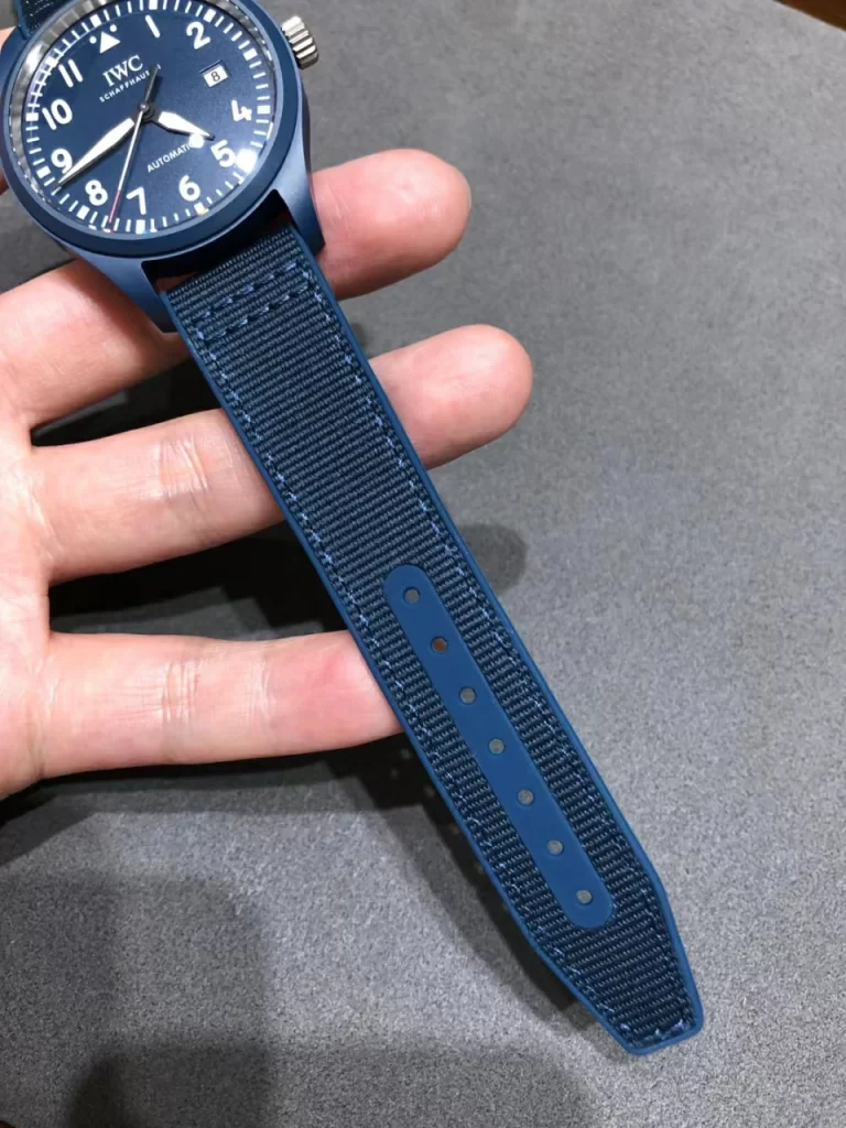 M+马克十八蓝陶瓷Mark XVIII IW328101 Blue Ceramic Blue Dial Nylon Strap