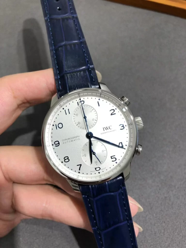 ZF葡萄牙计时透底Portuguese Chrono IW371605  White Dial Leather Strap