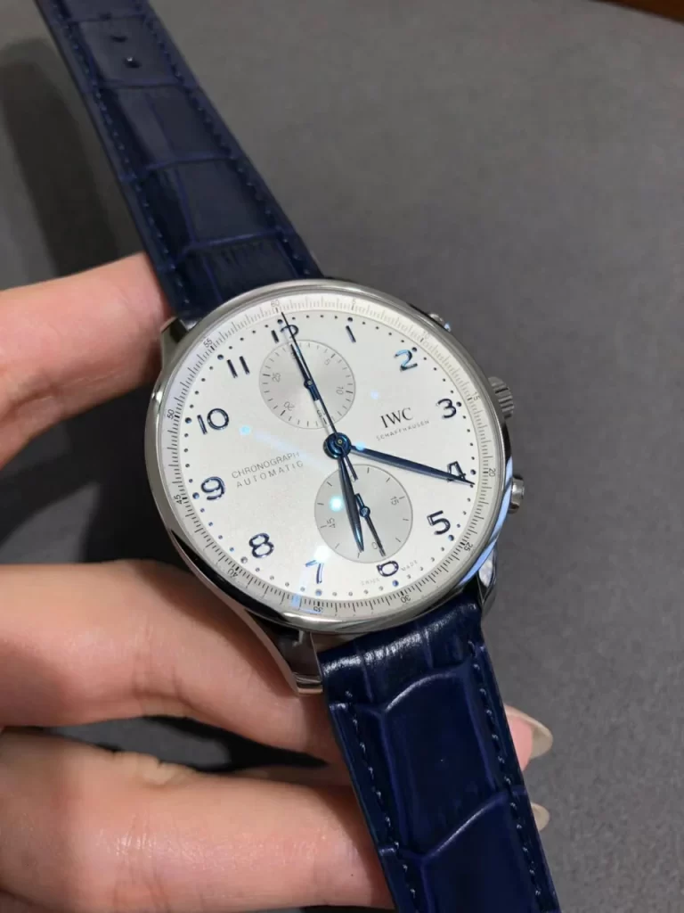 ZF葡萄牙计时透底Portuguese Chrono IW371605  White Dial Leather Strap