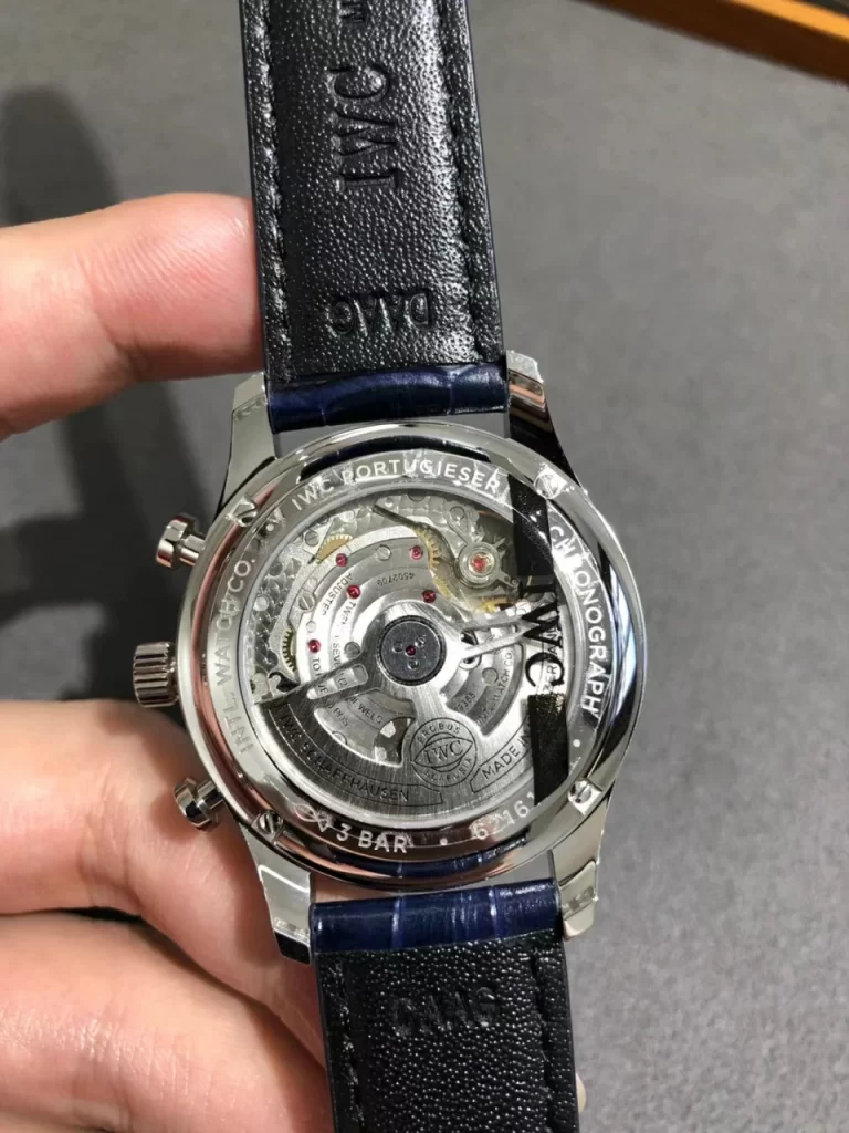 ZF葡萄牙计时透底Portuguese Chrono IW371605  White Dial Leather Strap