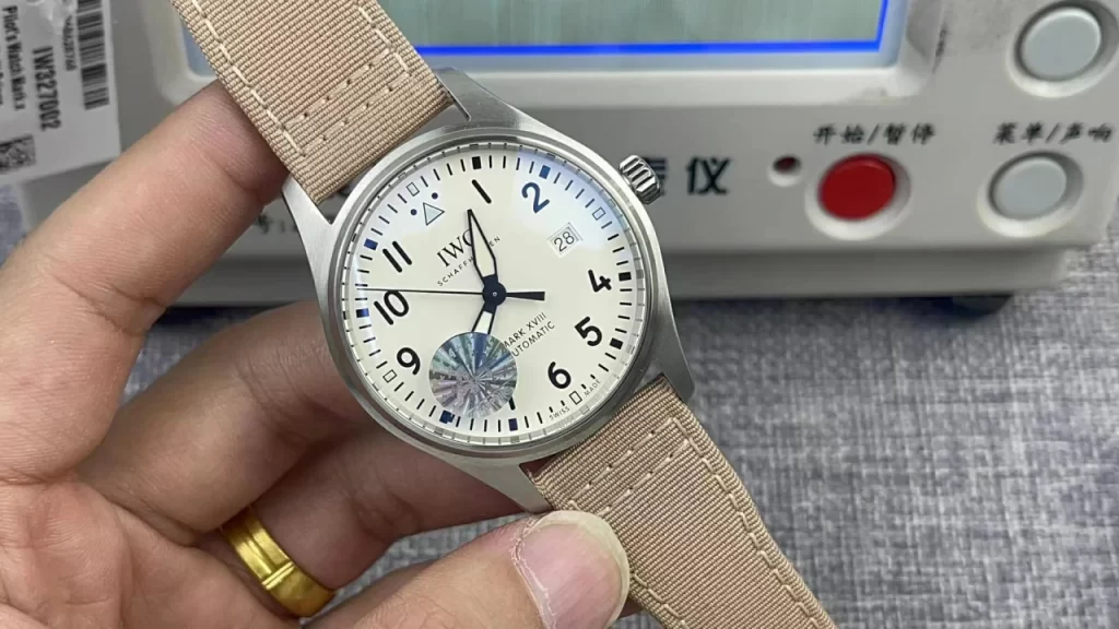 M+F万国马克20 Mark XVIII IW327017 White Dial  Nylon Strap 2892