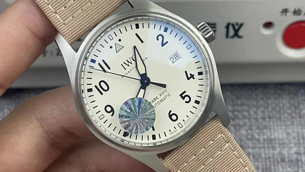 M+F万国马克20 Mark XVIII IW327017 White Dial  Nylon Strap 2892