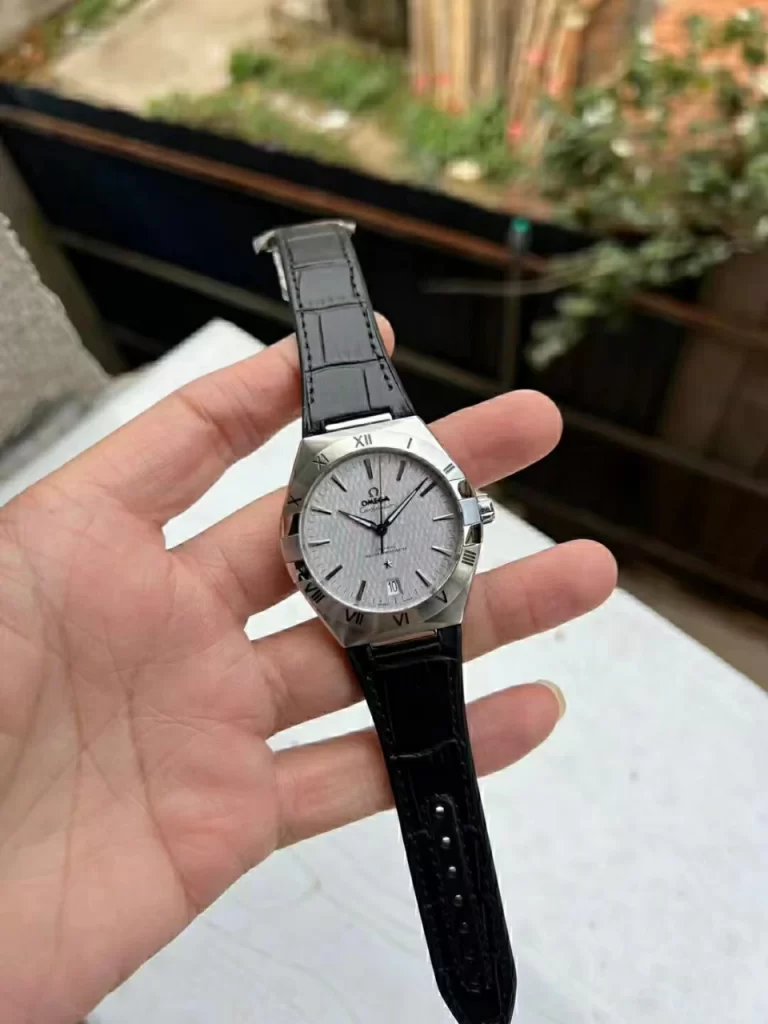 VSF欧米茄星座Constellation SS Gray Dial Black Gummy Strap A8900 Super Clone