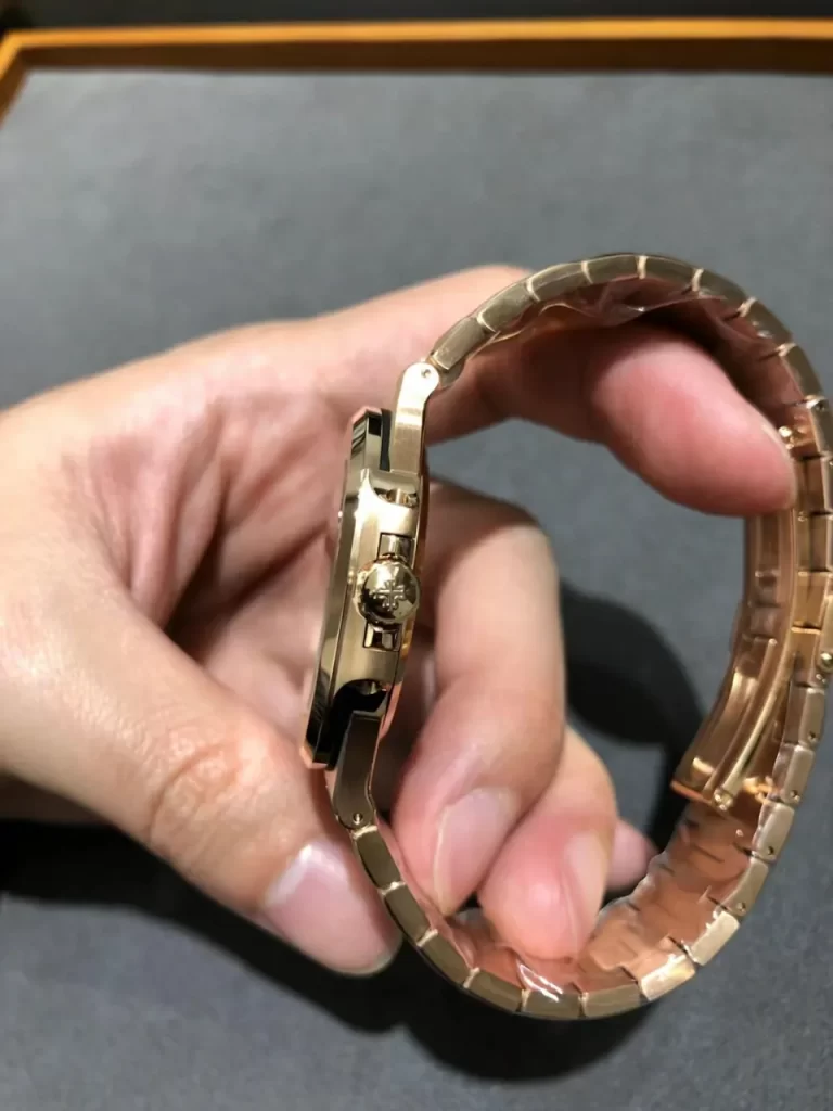 3KF鹦鹉螺玫瑰金Nautilus 5711 RG Brown Textured Dial RG Bracelet