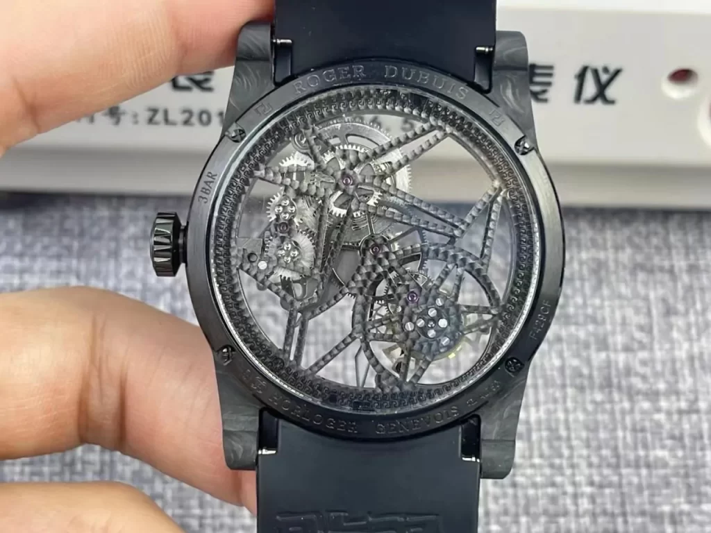 BBR罗杰杜彼真飞轮Excalibur Spider Carbon Flying Tourb Skeleton Dial