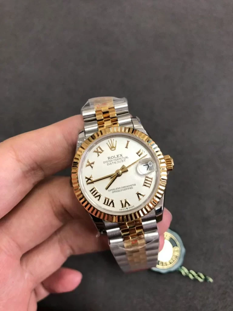 WF女日志Datejust 31mm Ladies White Dial Fluted Bezel YG/SS Jubilee Bracelet