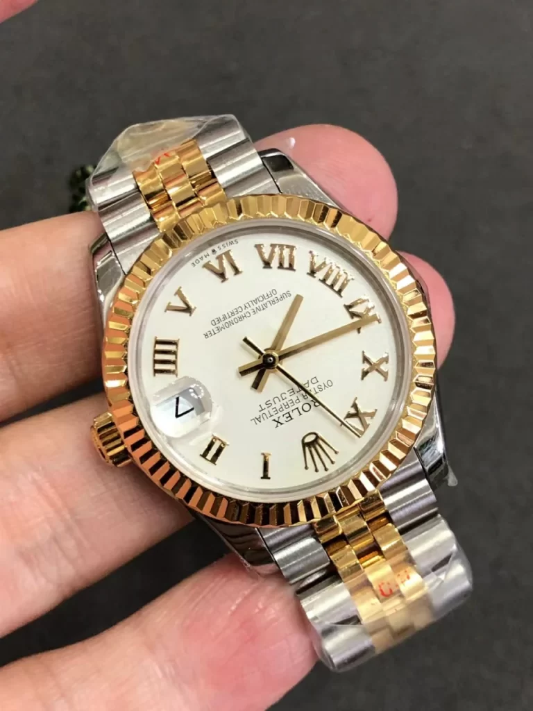 WF女日志Datejust 31mm Ladies White Dial Fluted Bezel YG/SS Jubilee Bracelet