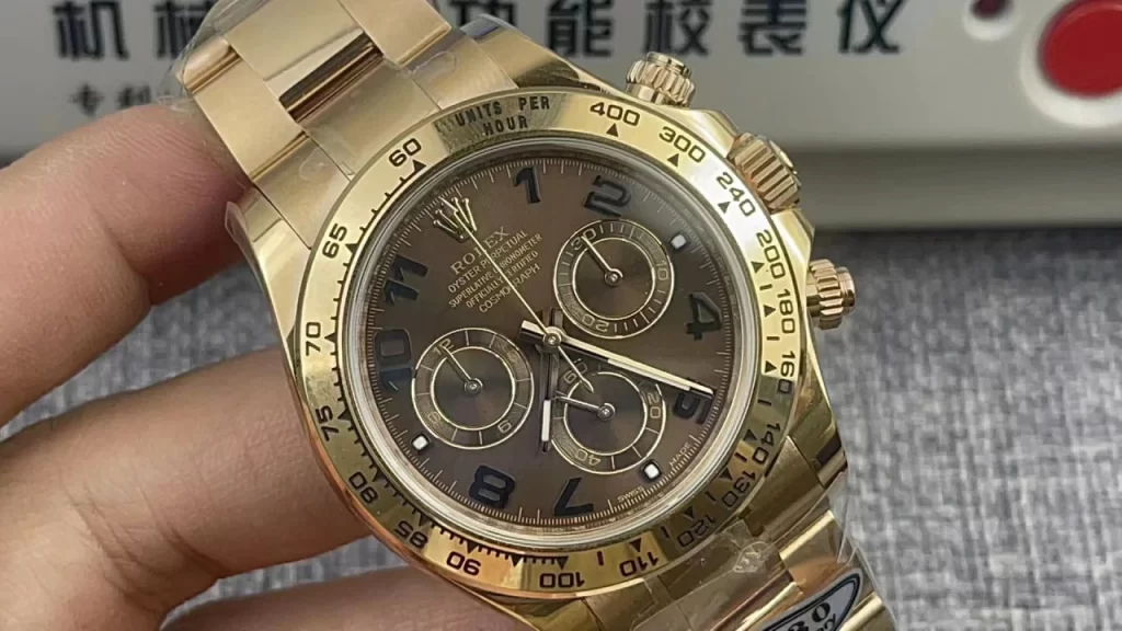 Clean厂迪通纳巧克力数字盘钢带Daytona 116505 Rose Gold Brown Dial Numeral Marker Bracelet