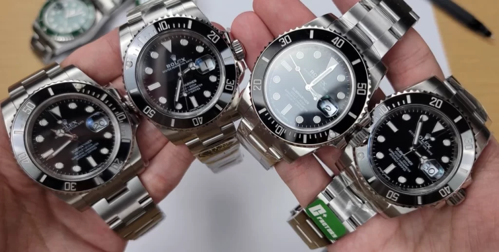 Rolex Submariner The difference between VSF, Clean, C+ black