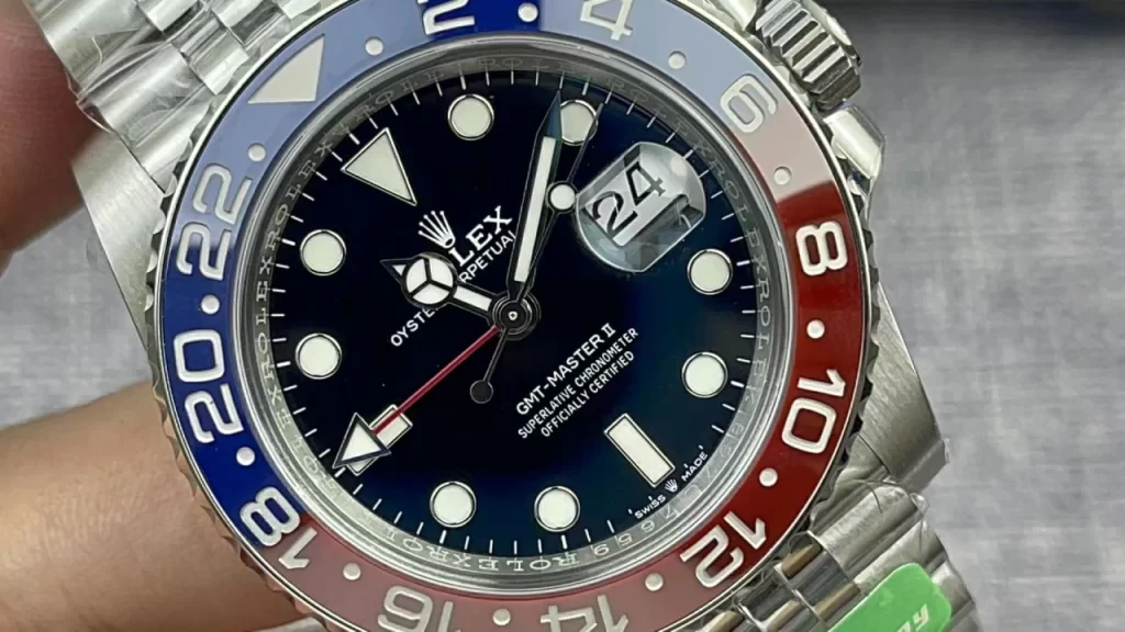 C+F可乐圈40mm GMT Master II 126710 BLRO Pepsi 904L SS Black Dial Jubilee 3285