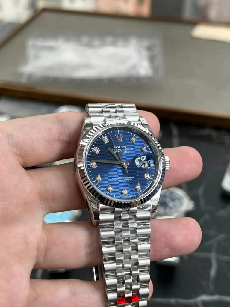 VSF日志蓝面 DateJust 36mm 126234-005 Blue Patterned Dial